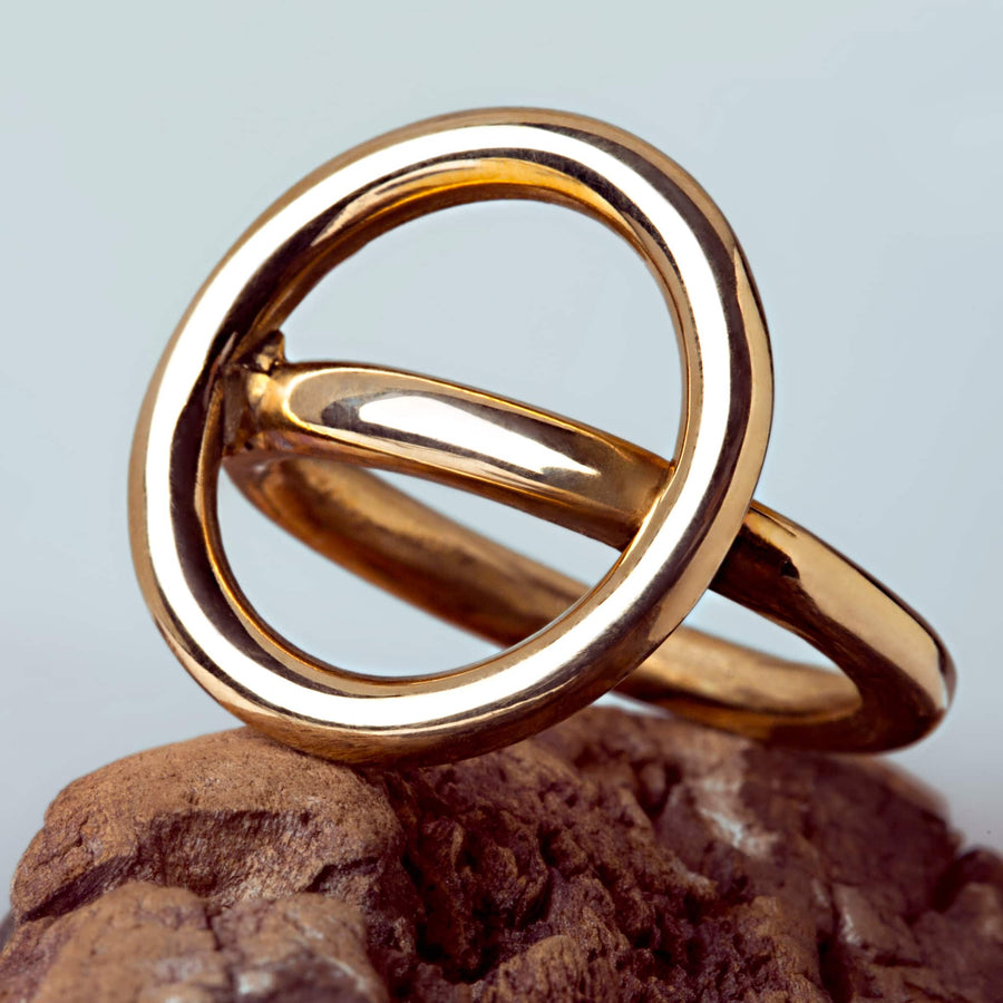 ring Unisono bronze handmade